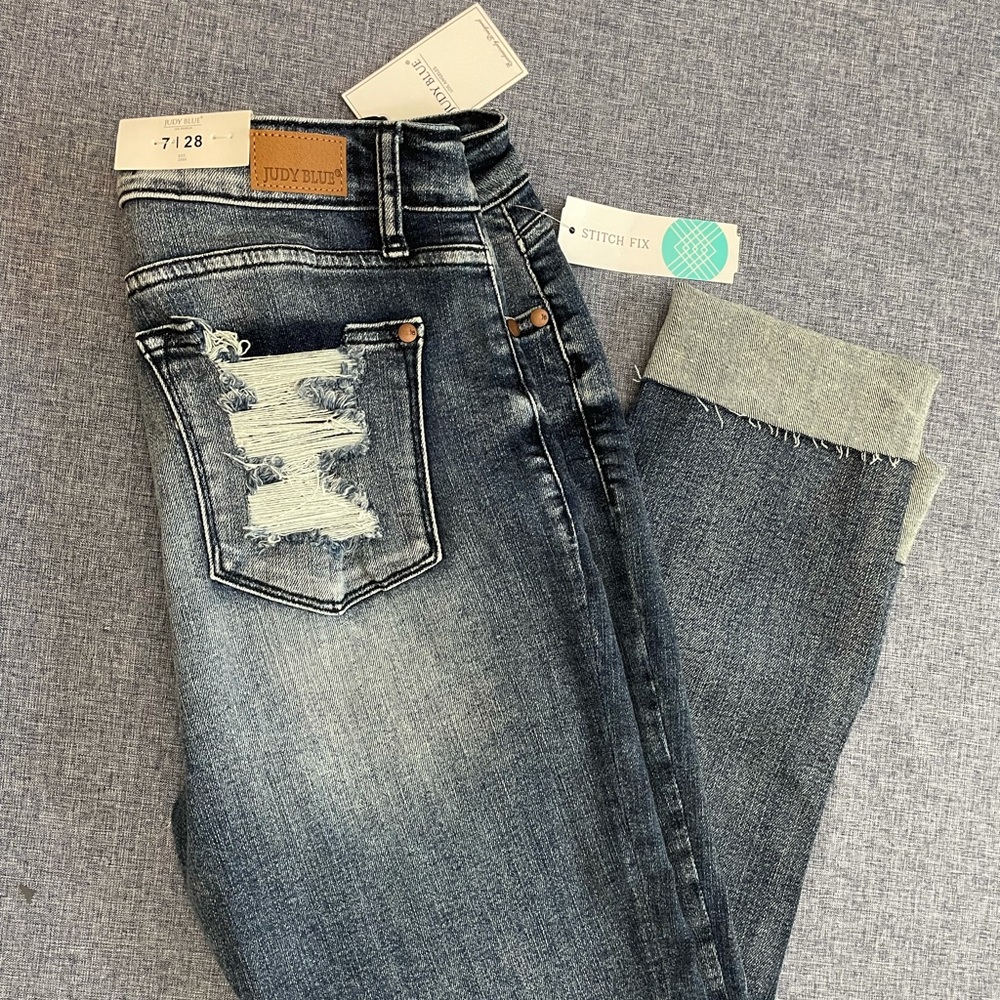 Judy Blue High Rise Straight Jeans